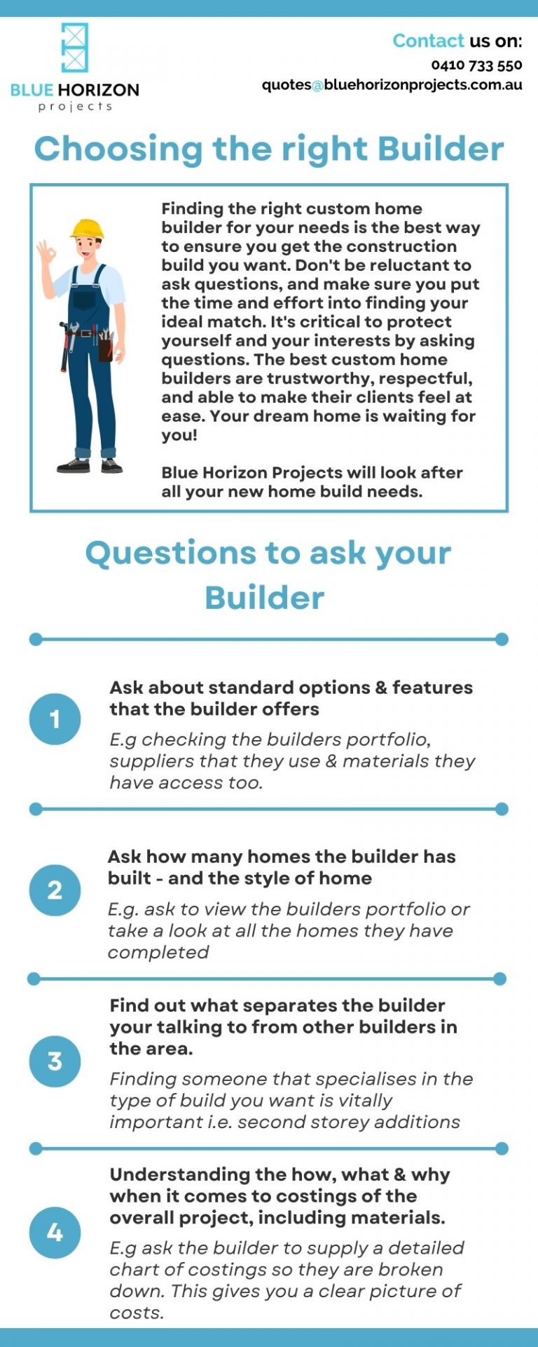 choosing the right central coast builder
